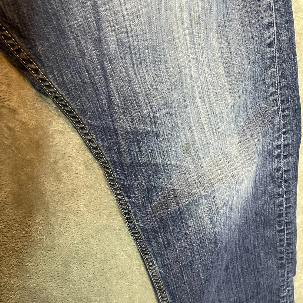 Levis 505 Mens Regular Straight Distressed Jean 36x34 Cotton Classic Casual Blue